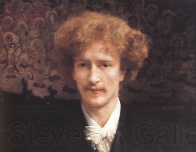 Alma-Tadema, Sir Lawrence Portrait of Ignacy Jan Paderewski (mk23) Norge oil painting art